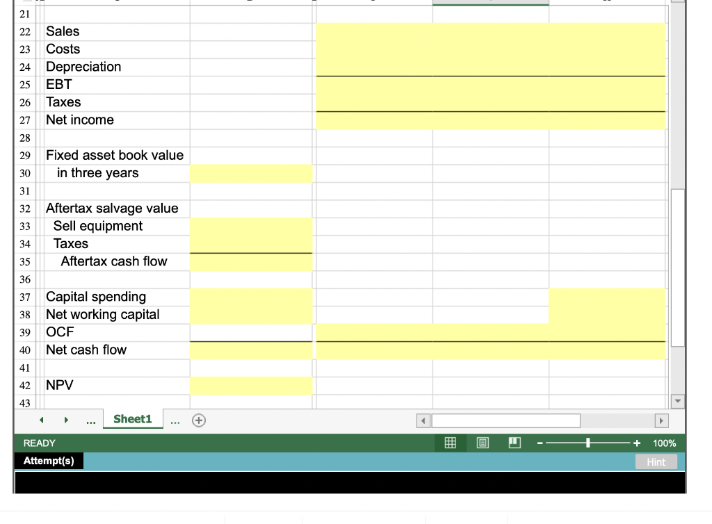 Solved Problem 107 Calculating Salvage Value. X]