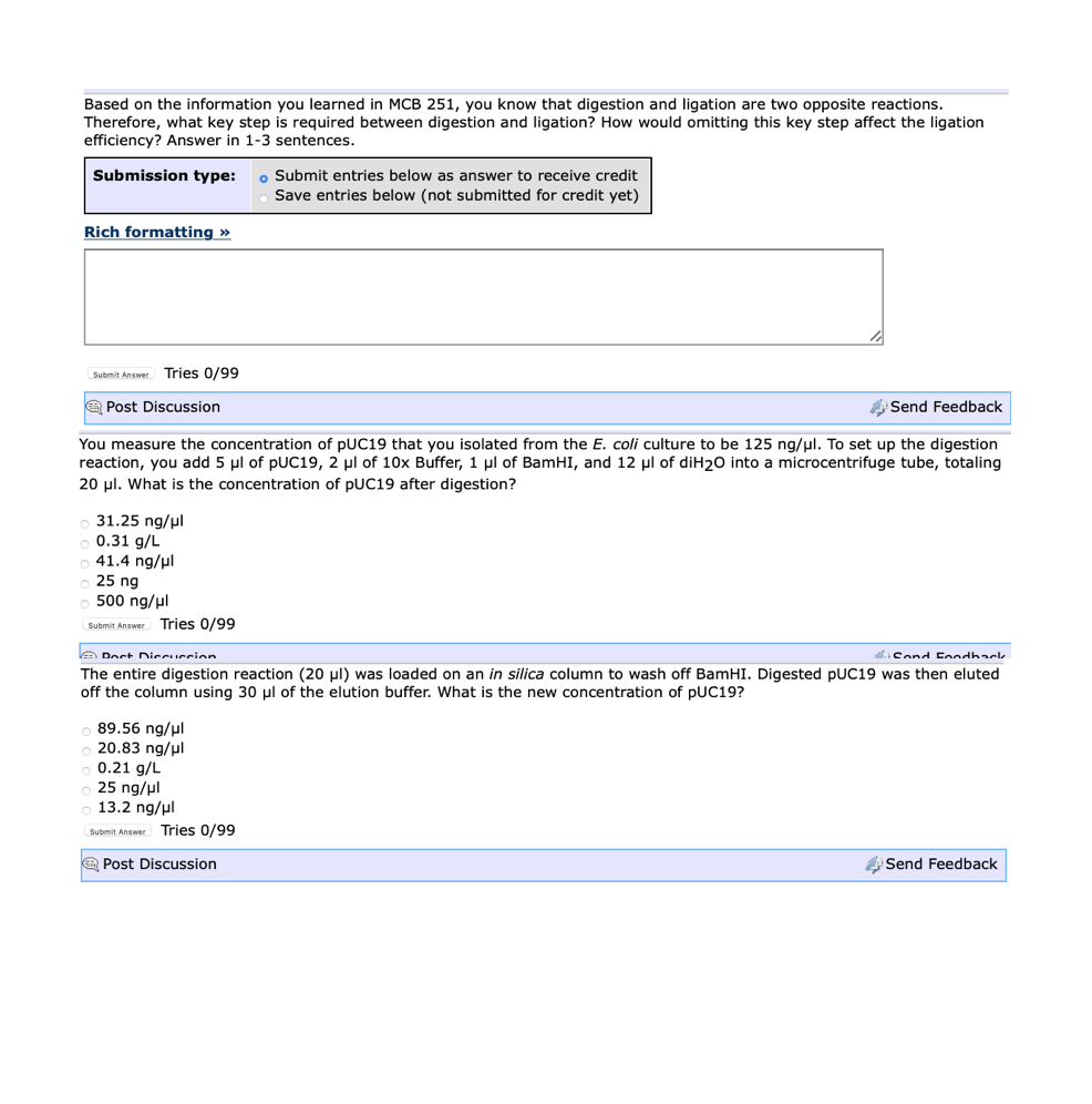 Solved Use the following information to answer all the | Chegg.com