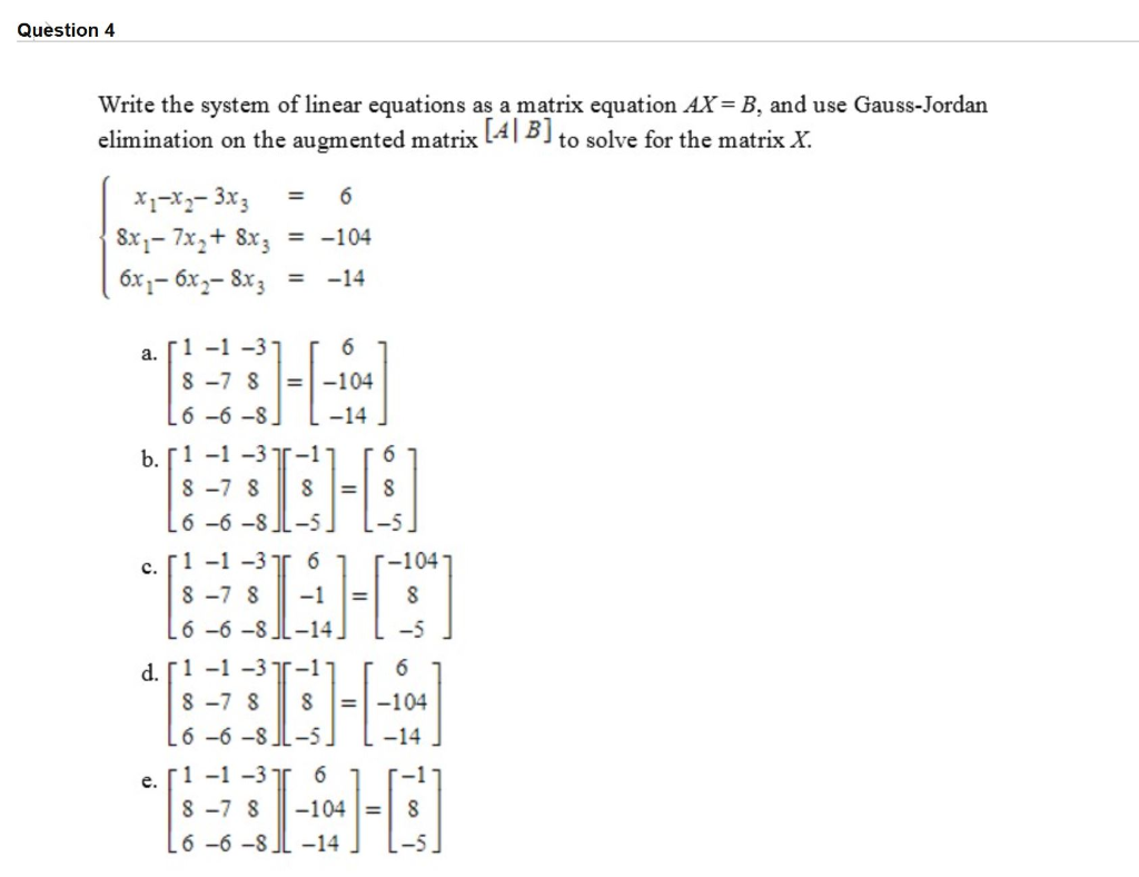 Solved Question 3 If possible, find 3A + 2B. -1 -3 -7 6 -2-5 | Chegg.com