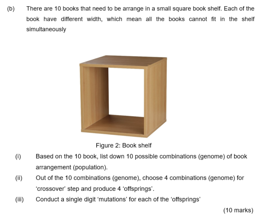 Solved (b) There Are 10 Books That Need To Be Arrange In A | Chegg.com