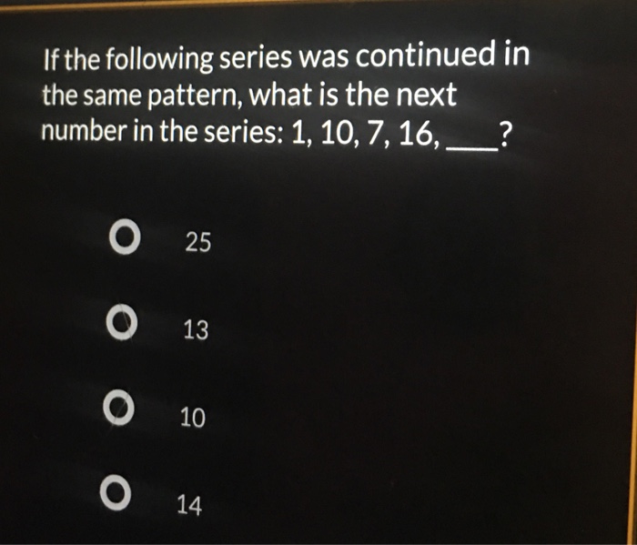 Solved If The Following Series Was Continued In The Same | Chegg.com