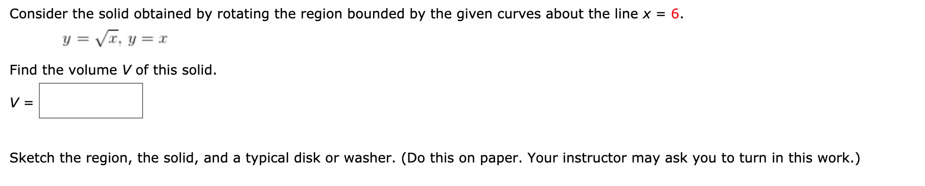Solved Consider the solid obtained by rotating the region | Chegg.com