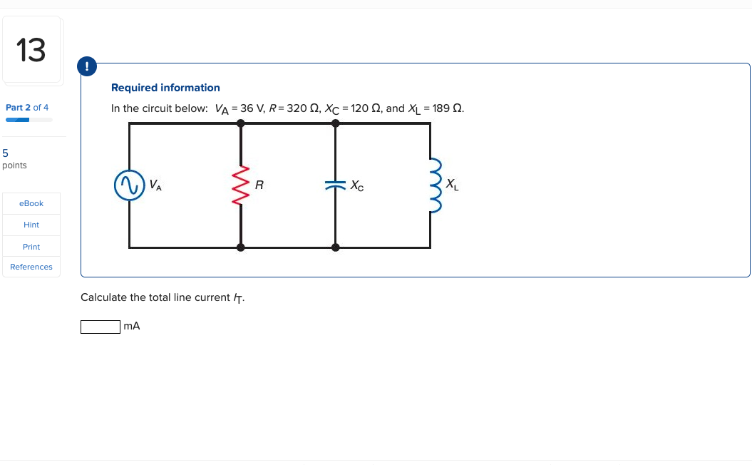 Solved Required information In the circuit below: VΔ=36 | Chegg.com