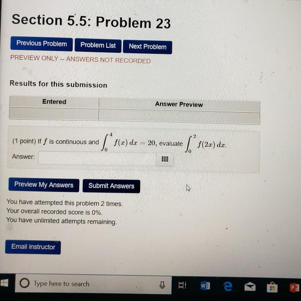 Solved Section 5.5: Problem 23 Previous Problem Problem List | Chegg.com