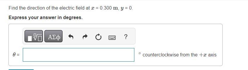 Solved Find the x and y components of the electric field at | Chegg.com
