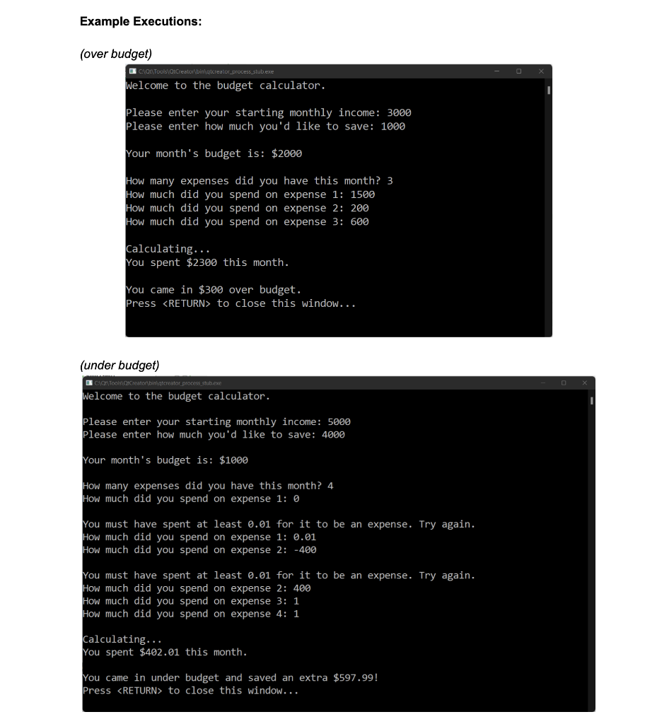 Solved Objectives: - Practice getting input from the user - | Chegg.com