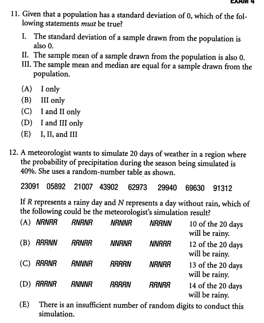 Solved Can you please explain why is the answer D for number | Chegg.com