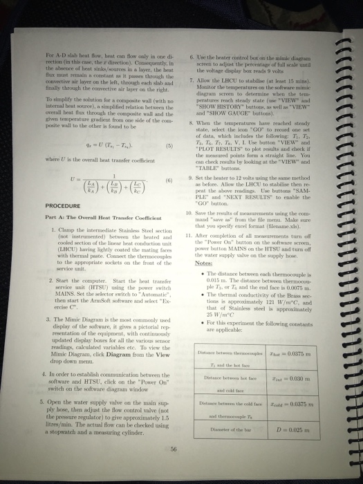 Solved EXPERIMENT 104 LINEAR HEAT CONDUCTION COMPOSITE WA