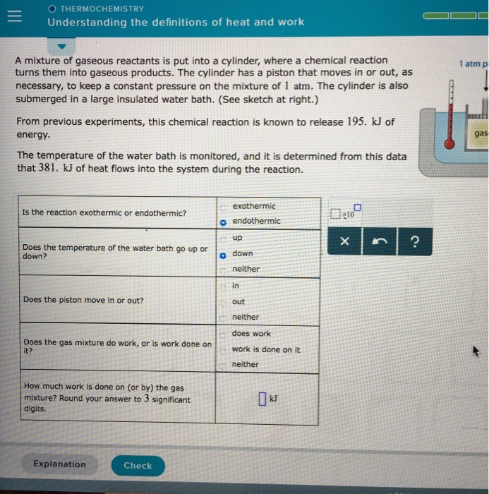 Solved OTHERMOCHEMISTRY Understanding the definitions of