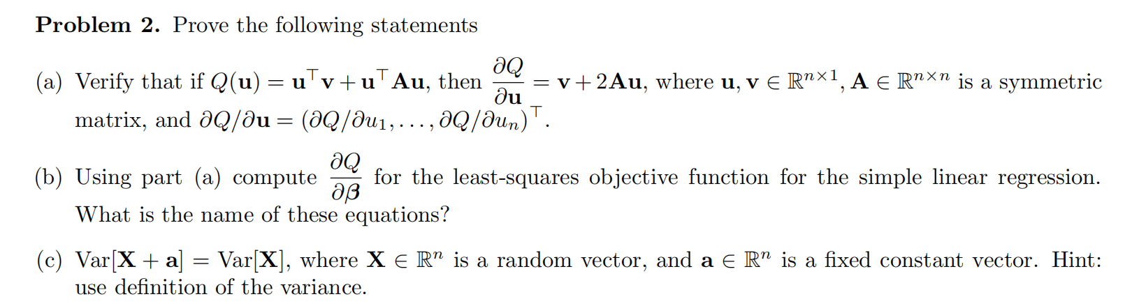 Problem 2. Prove the following statements (a) Verify | Chegg.com