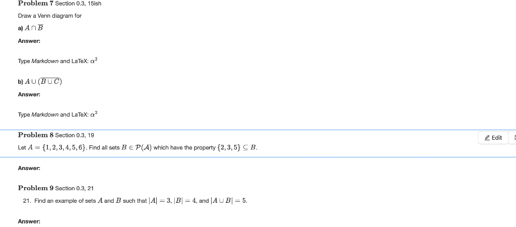 Solved Problem 8 Section 0.3,19 Let A={1,2,3,4,5,6}. Find | Chegg.com
