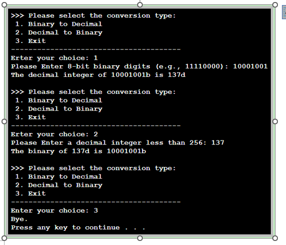 Solved Conversion_between_Binary_and_Decimal Write an | Chegg.com
