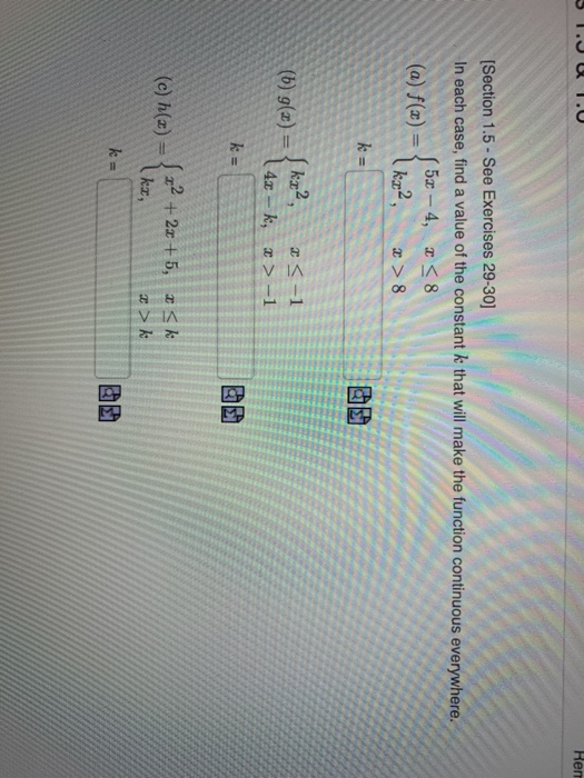 Solved Section 1.5-See Exercises 29-30] In each case, find a | Chegg.com