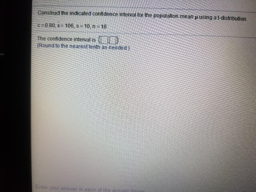 Solved Construct the indicated confidence interval for the | Chegg.com