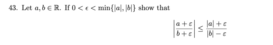 Solved 43. Let A, B E R. If 0 | Chegg.com