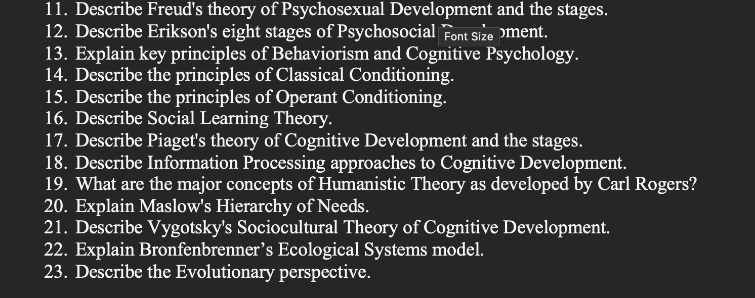 Piaget's cognitive development stages and maslow's hierarchy of needs