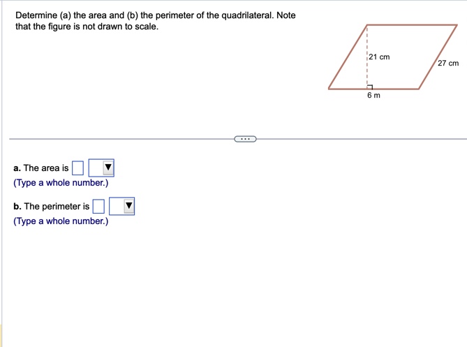 Solved Determine (a) The Area And (b) The Perimeter Of The | Chegg.com ...