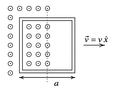 Solved A square loop of wire is initially placed in a region | Chegg.com