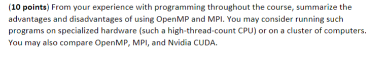 Solved (10 points) From your experience with programming | Chegg.com