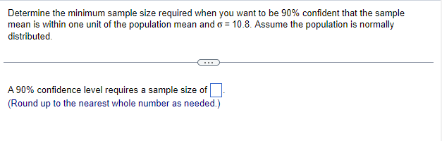 Solved Determine the minimum sample size required when you | Chegg.com