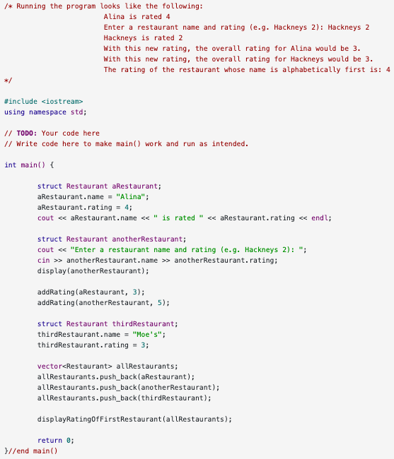 Solved Program in intro to C++ for the two example problems | Chegg.com