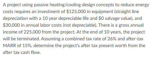 Solved A project using passive heating/cooling design | Chegg.com