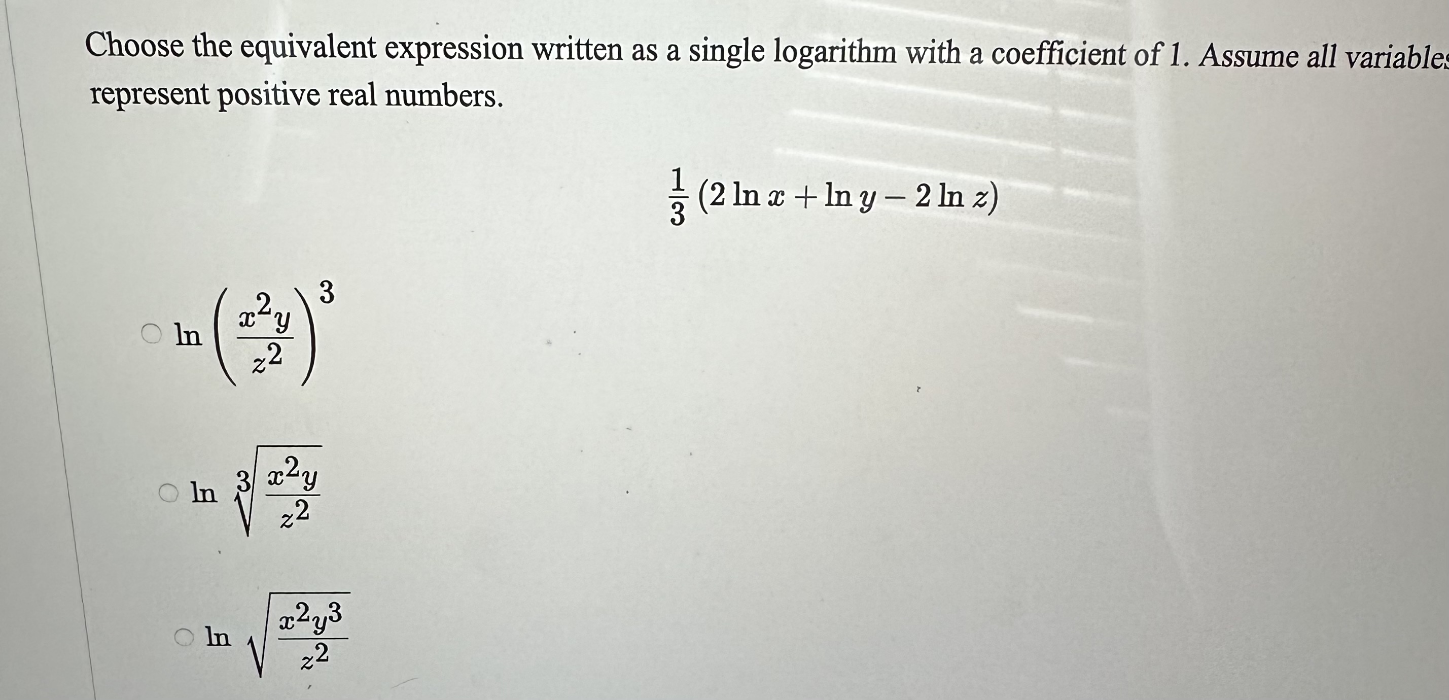 Solved Choose the equivalent expression written as a single | Chegg.com