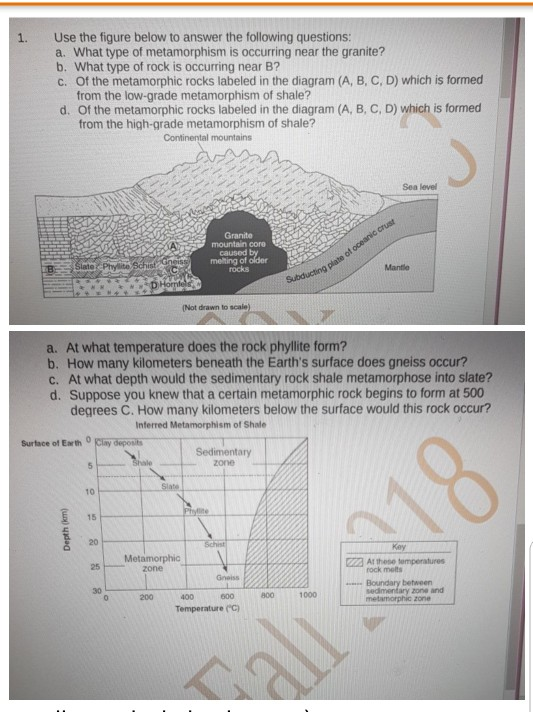 Solved Use The Figure Below To Answer The Following