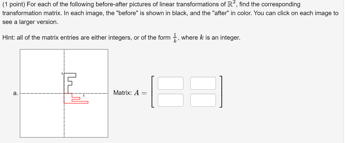 Solved (1 point) For each of the following before-after | Chegg.com