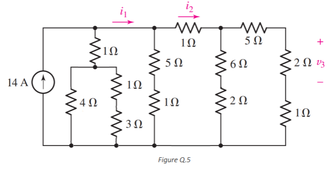 Solved Q.5) Using resistance combination and current | Chegg.com