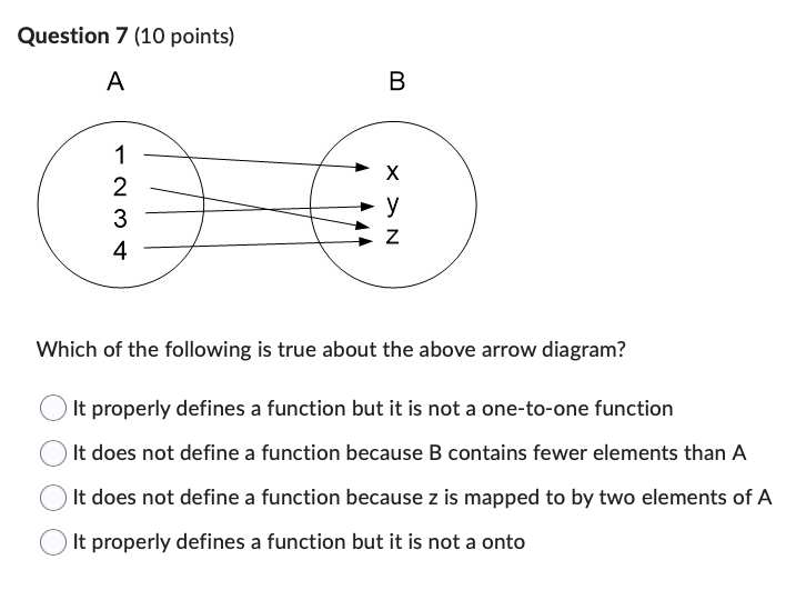 Solved Question 7 (10 points) Which of the following is true | Chegg.com