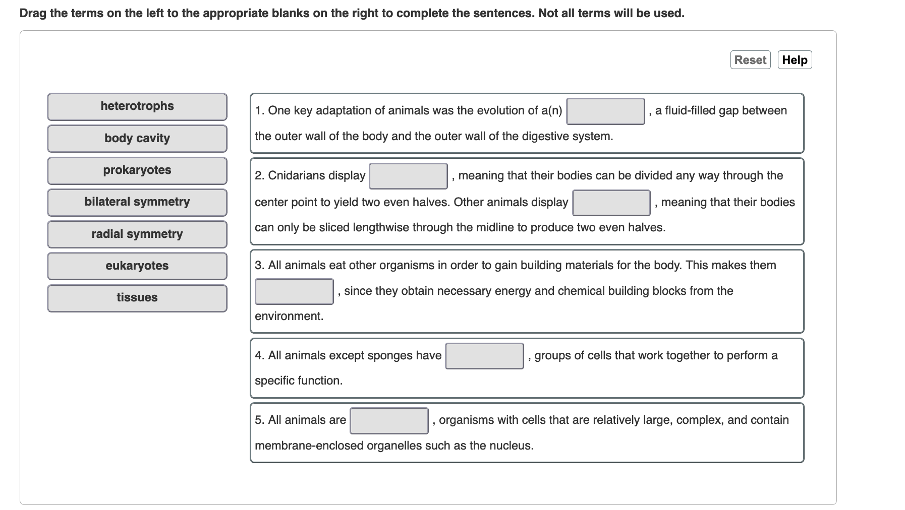 Fill In The Blanks With An Example Of Each Type Of Matter