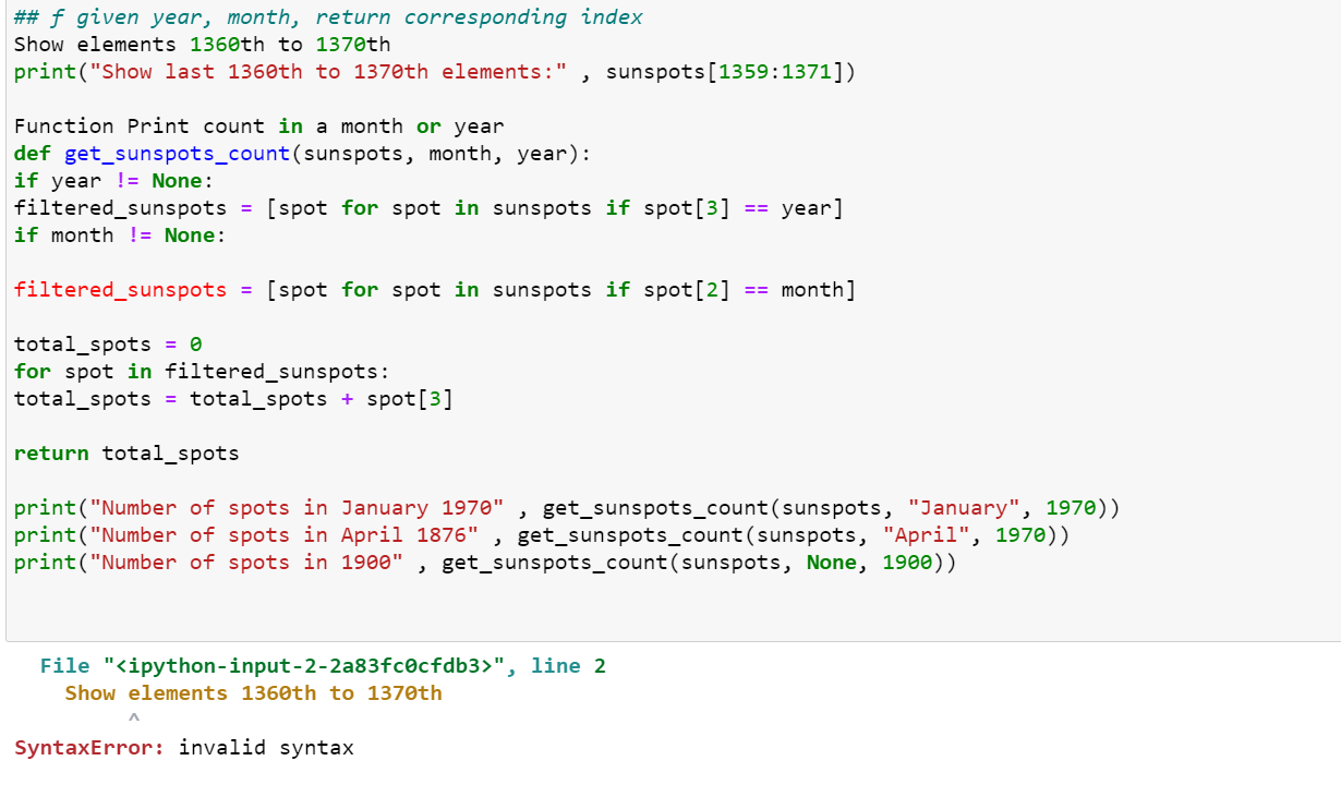 Solved (f) Define a function with month (as numbers 1-12) | Chegg.com ...