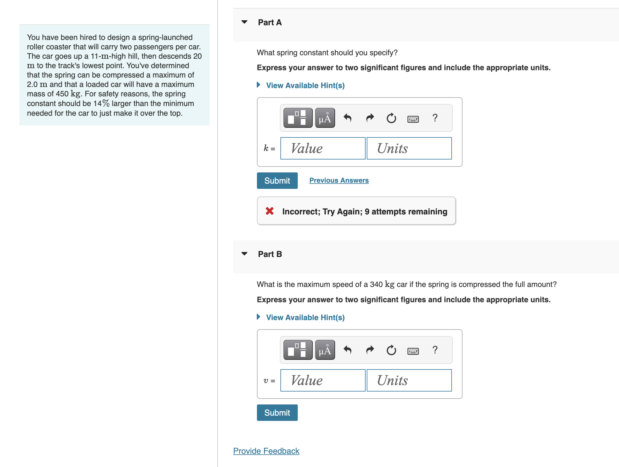 Solved You have been hired to design a spring-launched | Chegg.com