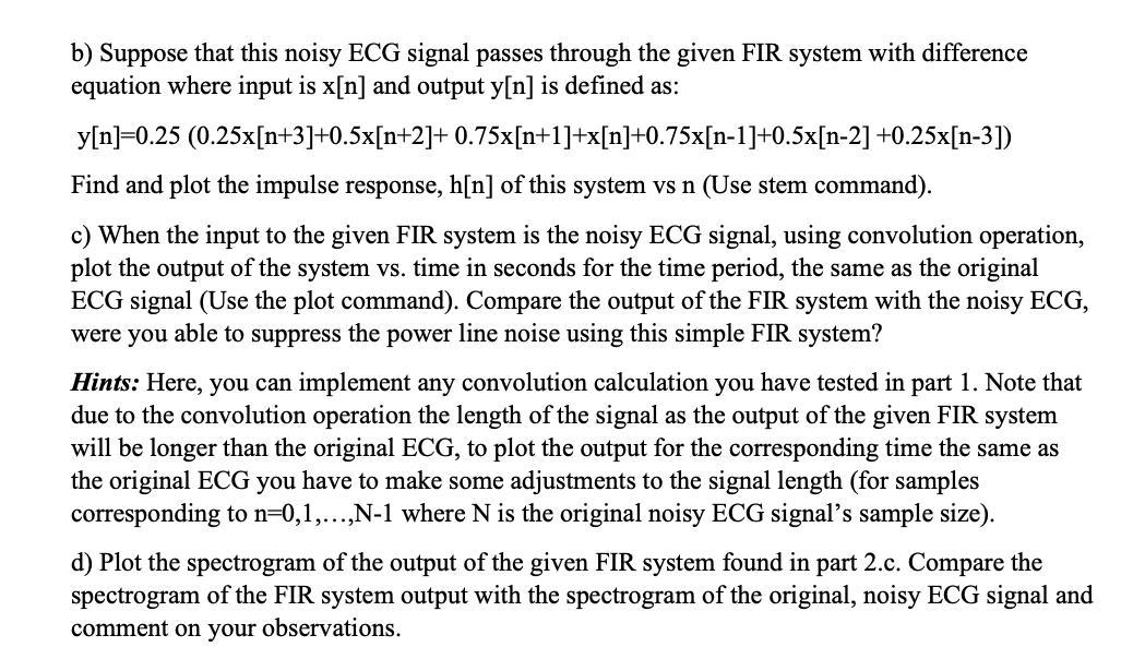 This is a Digital Signal Processing question to be | Chegg.com
