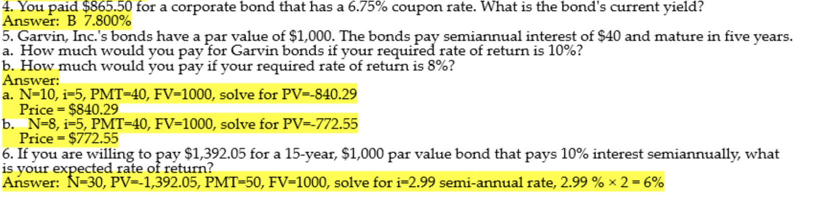 Solved Explain in detail how to get these answers and show | Chegg.com