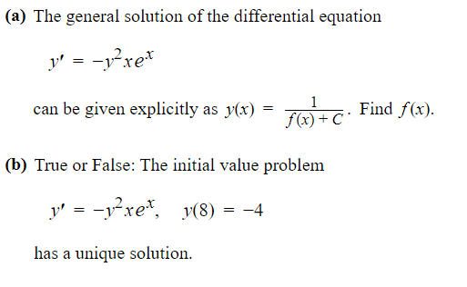 Solved (a) The general solution of the differential equation | Chegg.com