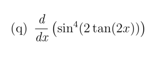 Solved () (sin(2tan(2)) | Chegg.com