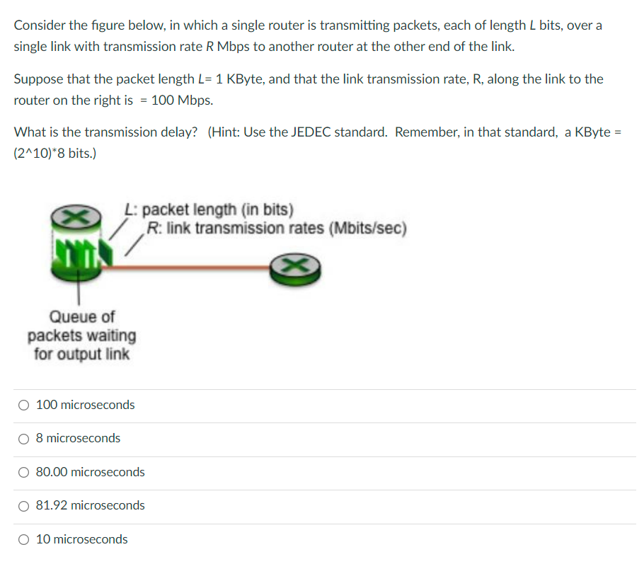Solved Consider the figure below, in which a single router