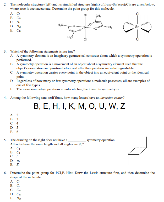 Solved 2. The molecular structure (left) and its simplified | Chegg.com