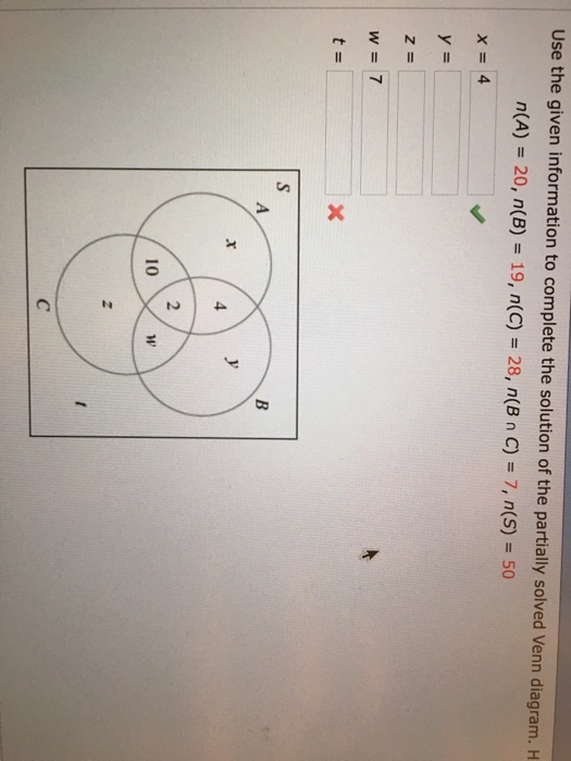 Solved Use the given information to complete the solution of | Chegg.com