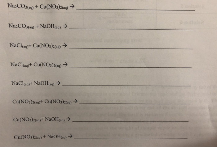 nacl cu no3 2