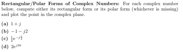 polar and rectangular forms of complex numbers calculator