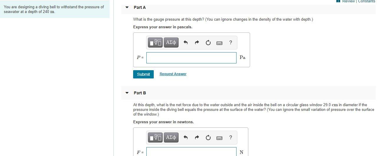 Solved Review Constants Part A You are designing a diving | Chegg.com