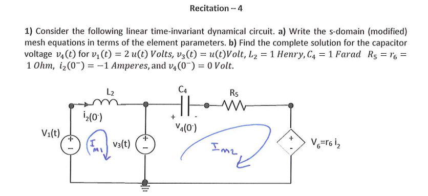 Solved Recitation - 4 1) Consider the following linear | Chegg.com