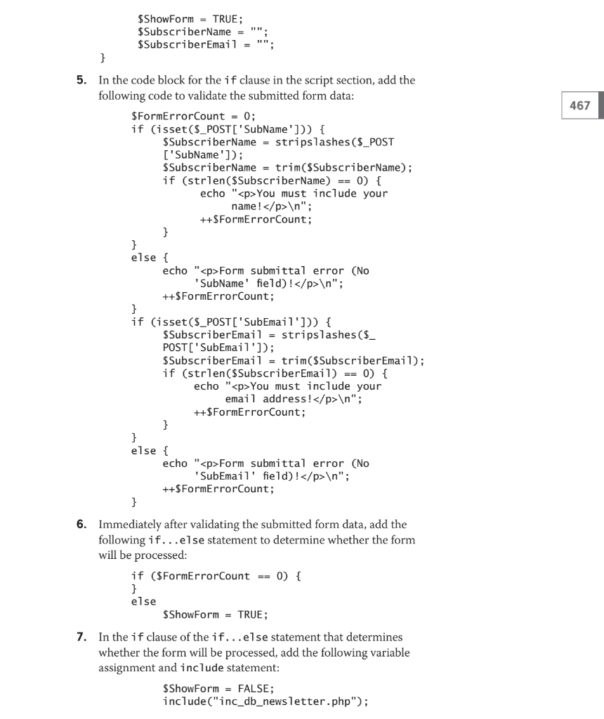 To create a PHP script that creates a database named | Chegg.com