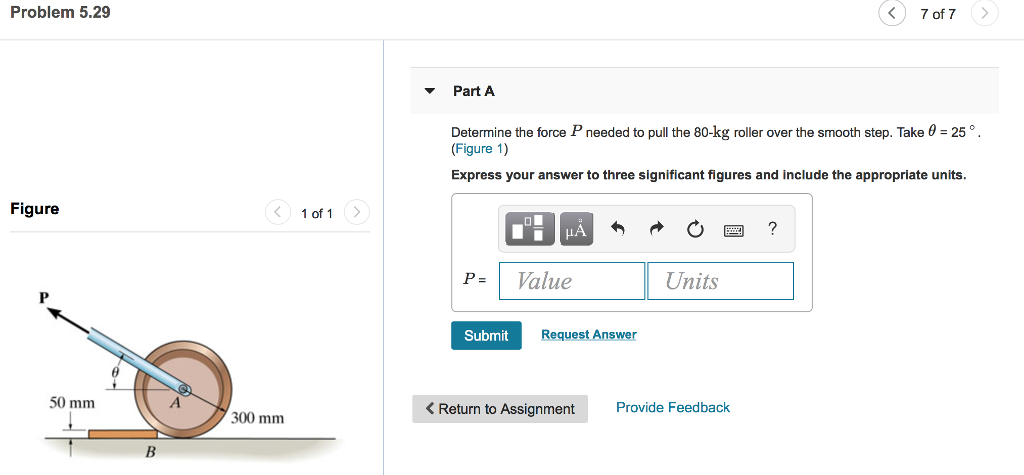 Solved Problem 5.29 7 Of 7 Part A Determine The Force P | Chegg.com