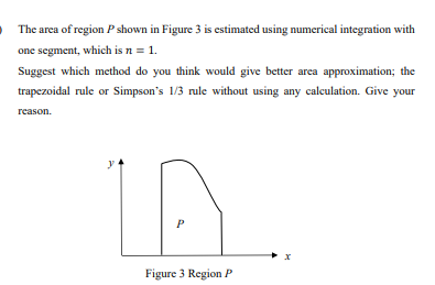 Solved The area of region Pshown in Figure 3 is estimated | Chegg.com