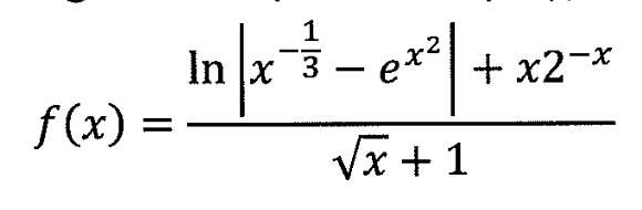 Ex2 Math Solved f(x)=ln|x-13-ex2|+x2-xx2+1 | Chegg.com