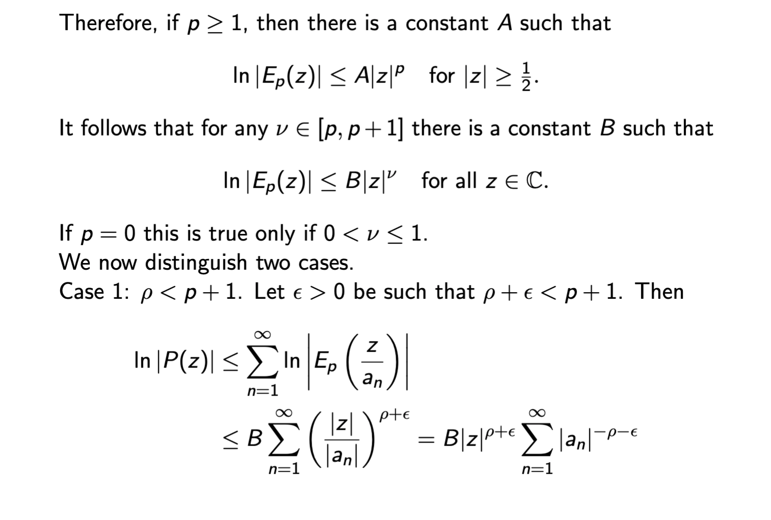 1 Find The Order Of The Entire Functions F Z Chegg Com